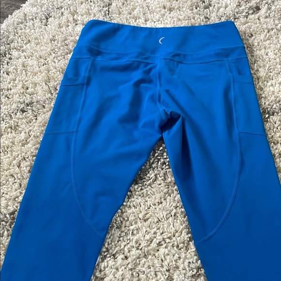 ZYIA Royal Blue Performance Leggings with Wide Waistband - Picture 5 of 6